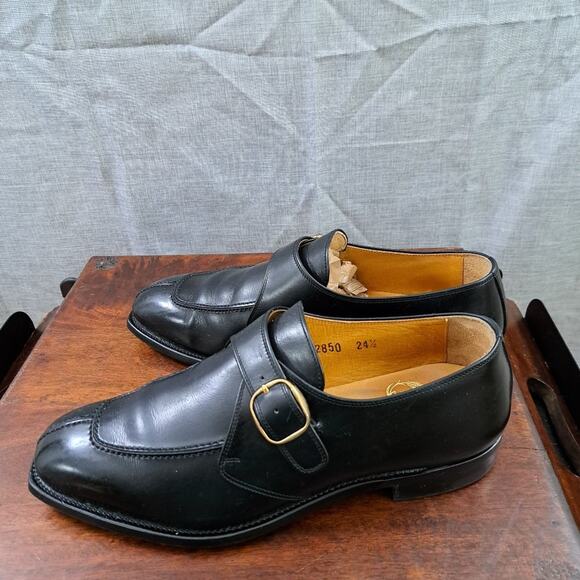 Scotch Grain Hirokawa Leather Oxfords Black 2850 Made In Japan Sz 24.5 - Picture 2 of 13